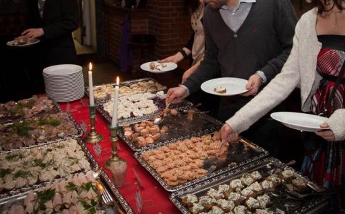 今年参加したユールボードの前菜ビッフェ