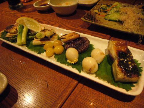 野菜串がずらり。