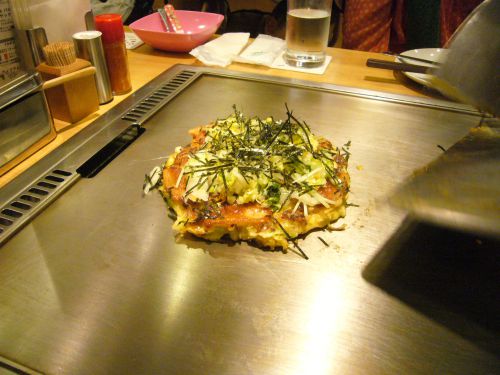 こちらが　浅漬けがたっぷりのった　おすすめ焼き