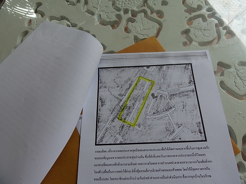 警察の調書　私が被害にあったエリアを印してます