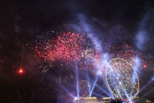 義大世界（イーダーシージエ）の花火