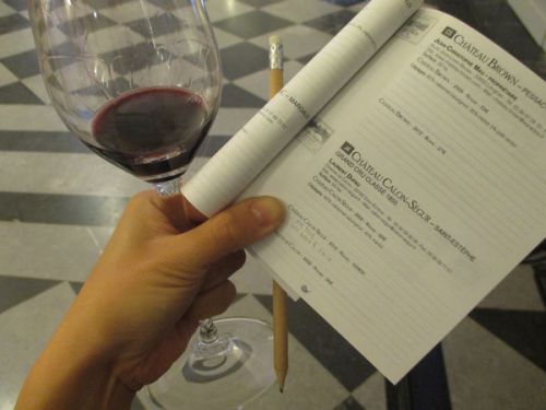 テイスティングノート＆鉛筆をもらえるんです