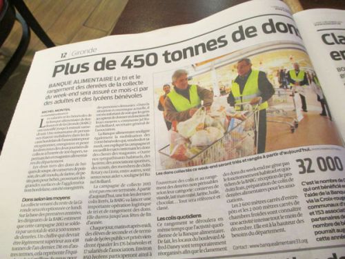 ローカル紙のSudwestの１２月２日の記事