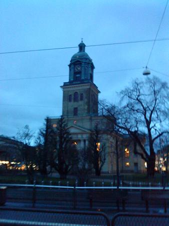 毎年「JULSÅNG I CITY」が行われる大教会、Domkyrkan（ドムシルカン）