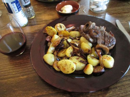 あっさりと塩こしょう＋香ばしいボテト添え