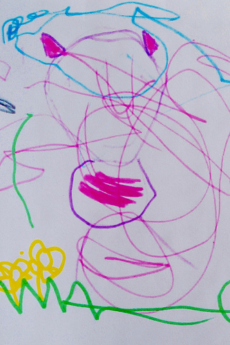 子どもの落書きをデータに落としてメール送信するだけ！