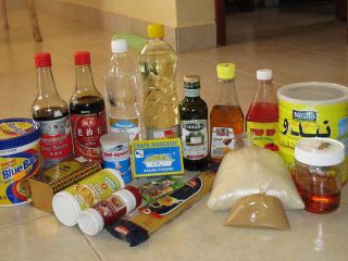 アルア市で手に入る調味料・香辛料の“一部”。