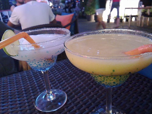 最後はフルーツ味のマルガリータで〆