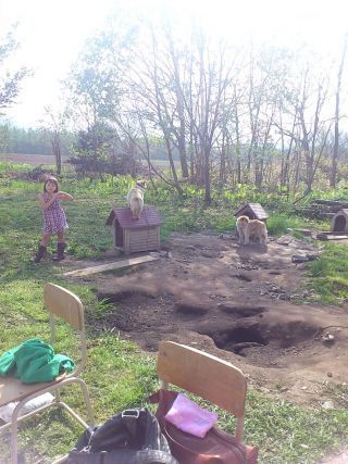 私の地元の芽室町の農業地帯にて。後ろには畑が広がっています。こういう所で採れた新鮮な野菜を購入できるのはありがたいです。