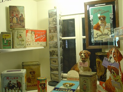 セント・バーナードをイメージキャラクターにした商品もたくさん。