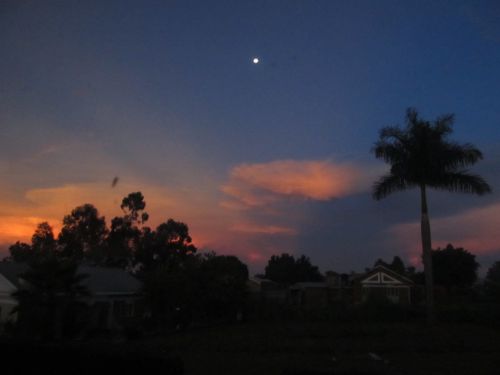 マラリア予防のため、夜は蚊帳（かや）で寝ることが必須です。