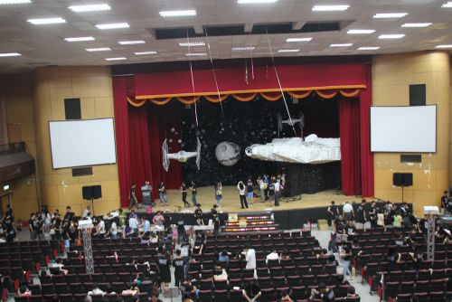 出来上がったステージの様子