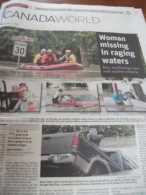 事態を伝えるVancouver Sunの新聞記事