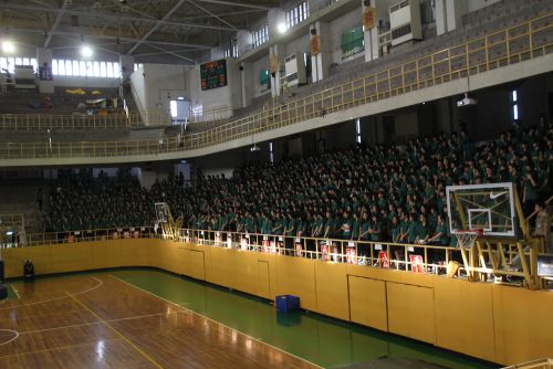 校歌の練習風景