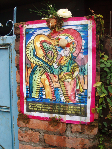 今年のベストは、これ！真ん中上部の花とプリント色付けの手作り感が高ポイント！