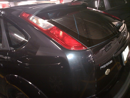 ピッカピカになりました　窓にはレインガードも