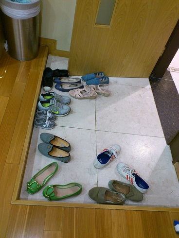 唯一親子一組分揃っているのは友人の靴ですが、かなり珍しいかも…