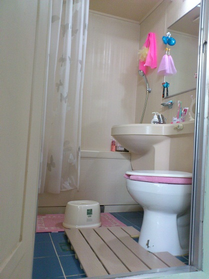 テジョンに住む日本人家族のご自宅お風呂＆トイレ
