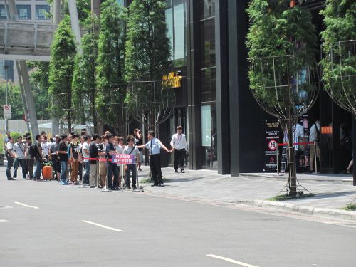 11日の開場前の様子