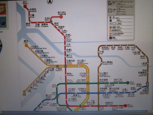 淡水から象山へ行く赤の新路線　　＊台北MRTの公式HPより