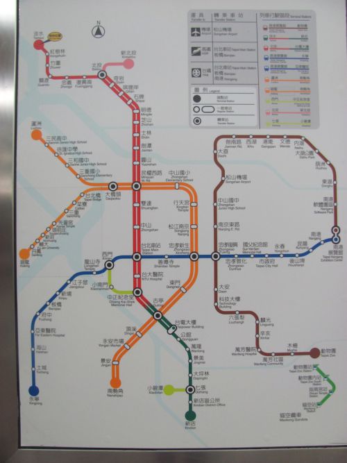 こちらは昨年8月に撮影した路線図