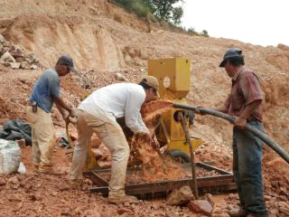 ジャバジャバと水をかけながら選び出して行きます。