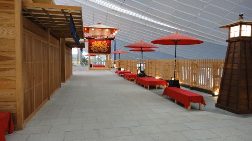 素敵なお茶やのような場所にも人がいなくて穴場