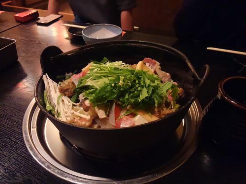 早く食べたいちゃんこ鍋。