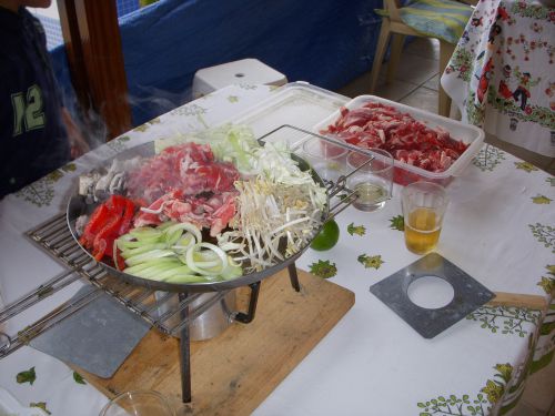 サンパウロ州モジダスクルーゼス市の日系コロニアのジンギスカン