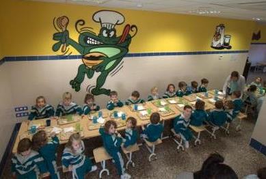 息子のプレスクールの食事場所