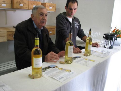 Chateau Haut-Peyragueyにて