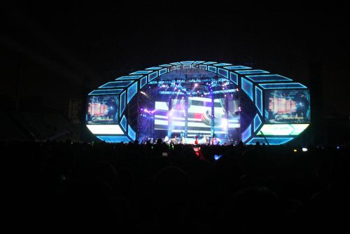 台湾體育運動大學の運動場に設置されたステージ