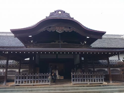 川越城本丸御殿の立派な入口。