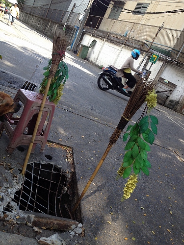 一応目印らしきものは置かれていました