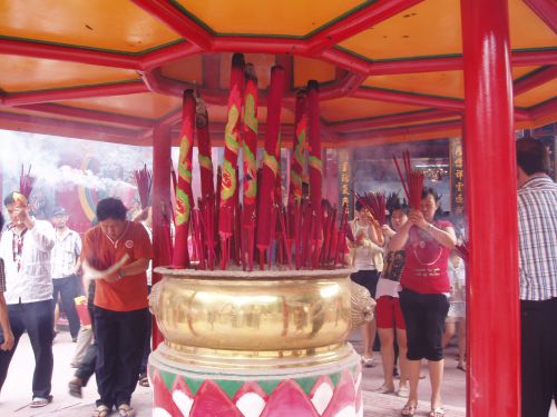 中国正月の中華寺の様子