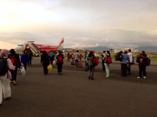 私を含め大勢の乗客が違う目的地の飛行機に乗り込んでしまったことも…