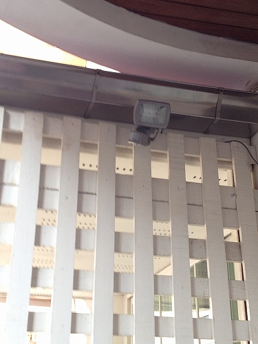 センサーライトは効果的だそうです