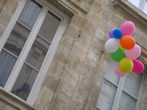 風船でちょっとアピール