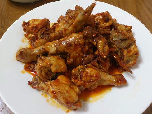 コチュジャンソース味でおいしくいただきました