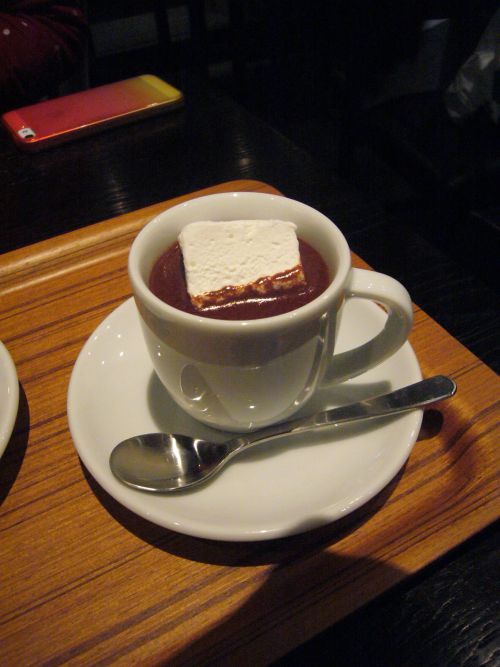 ミニサイズのホットチョコレート