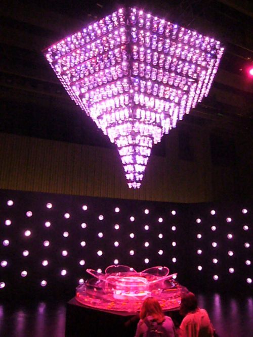 江戸切子のシャンデリア