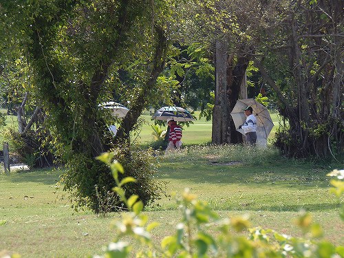 ゴルフ好きは暑さにも負けず…