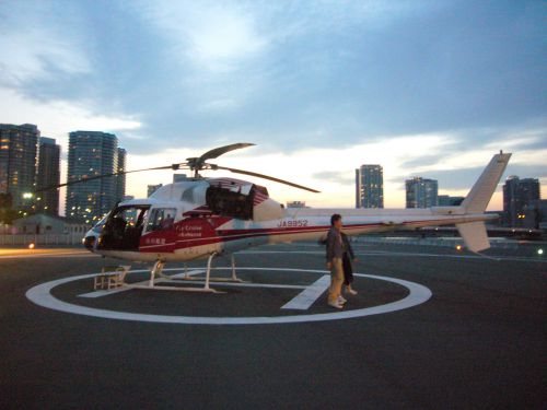 カップルが記念撮影していました