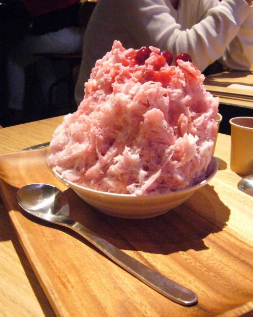 ４種のベリー。ミルクベースでさっぱりおいしいです