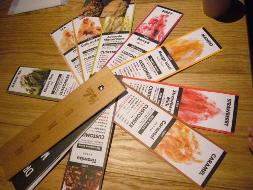 こちらがメニュー