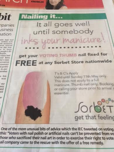 爪は、こんなふうに黒いインクでマークされます（The Star紙）