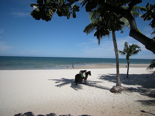連休じゃないシーズンのホアヒンビーチ