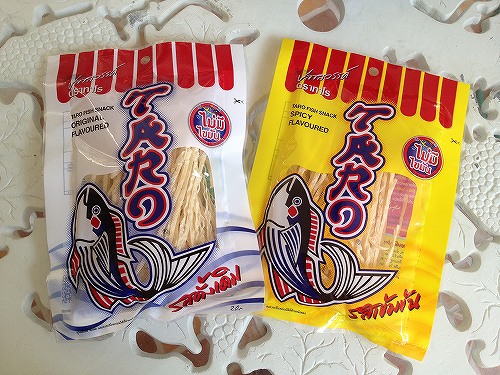 ぷっちん！と食べたいタラの珍味は１９バーツ（約６０円）で購入　