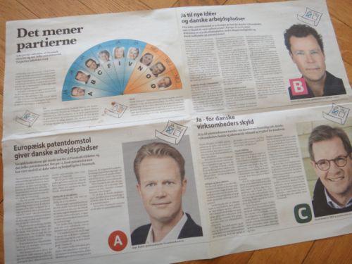 フリーペーパーには各党首の詳しい記事が。