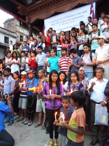 カトマンドゥダルバール広場にて